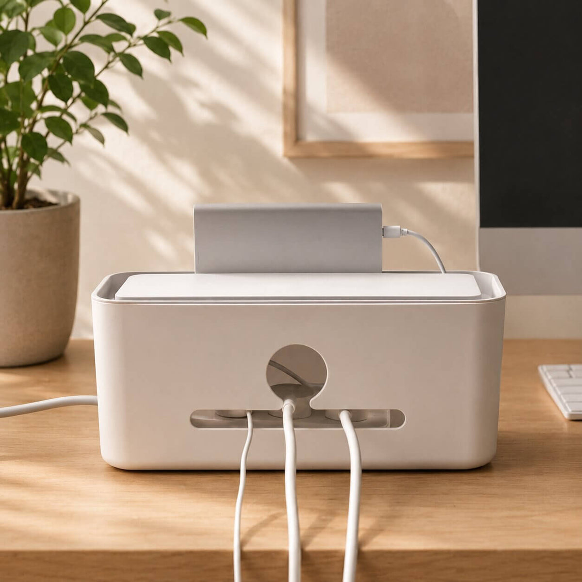 boite cache cable pour multiprise bien concu