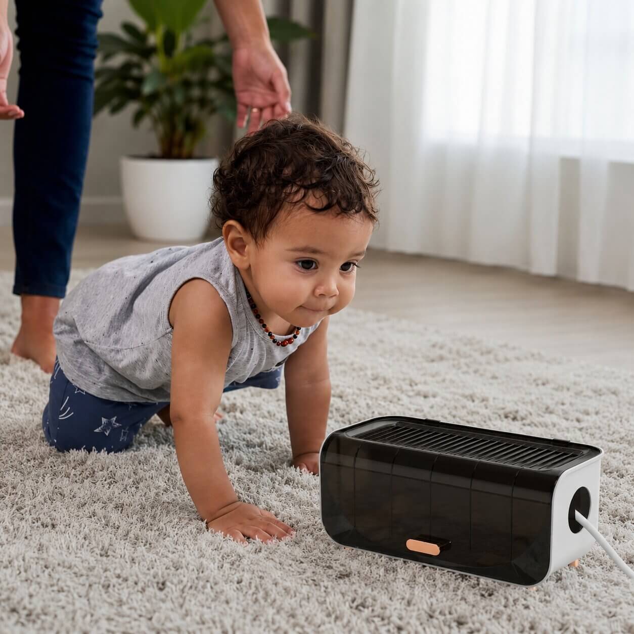 Cache-câble multiprise purcalm securisé pour les enfants