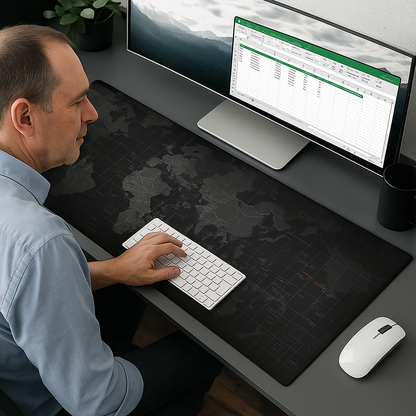 Tapis de Souris Planisphère™ – L’art du Monde à Votre Portée