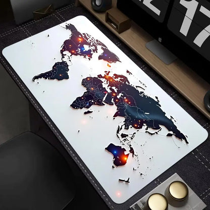grand tapis de souris évasion carte du monde 4