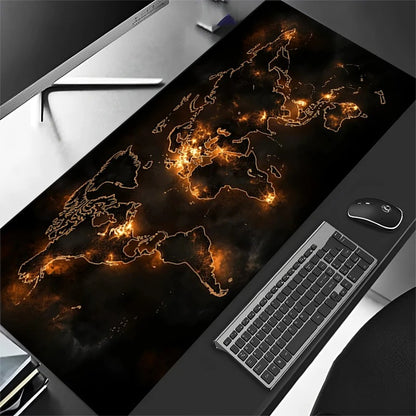 grand tapis de souris évasion carte du monde 5