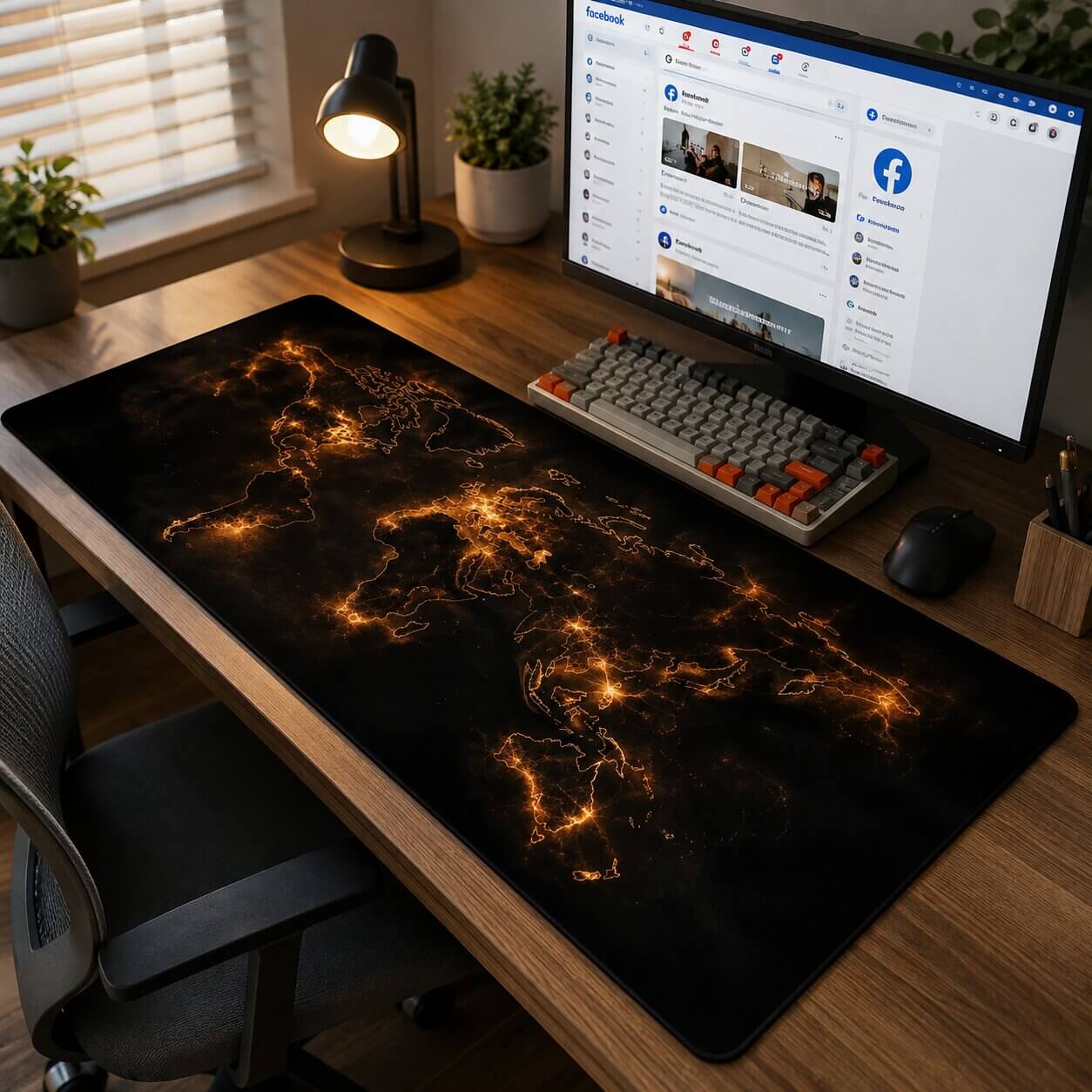 grand tapis de souris évasion carte du monde sublime