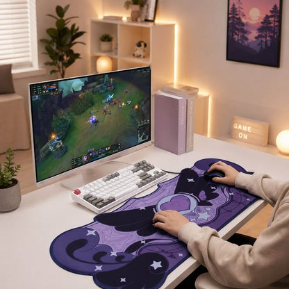 grand tapis de souris gamer personnalisé coeurdel pliable