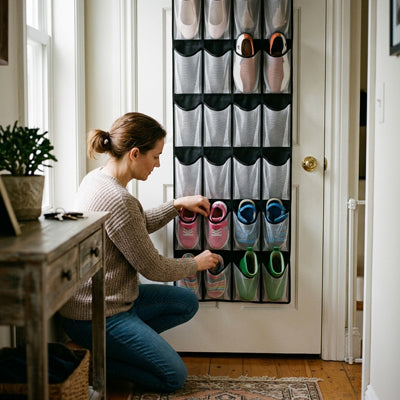 Rangement chaussures suspendu pour porte - ShoePoche™