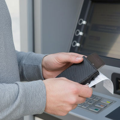 Portefeuille, porte carte en cuir véritable - PopCard™