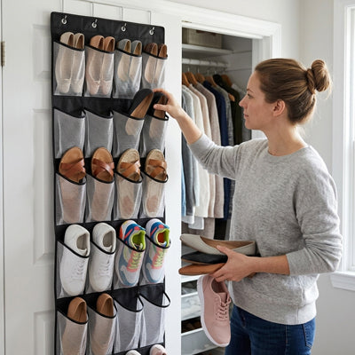 Rangement chaussures suspendu pour porte - ShoePoche™