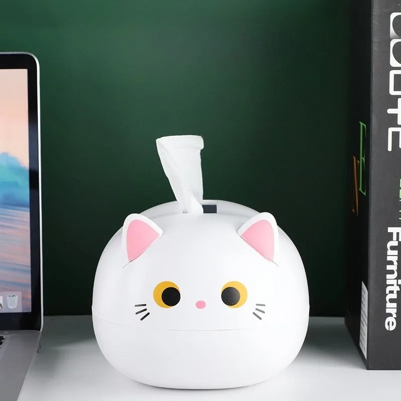 Rangement Bureau KittyZen™ - Le Compagnon Félin de votre Bureau