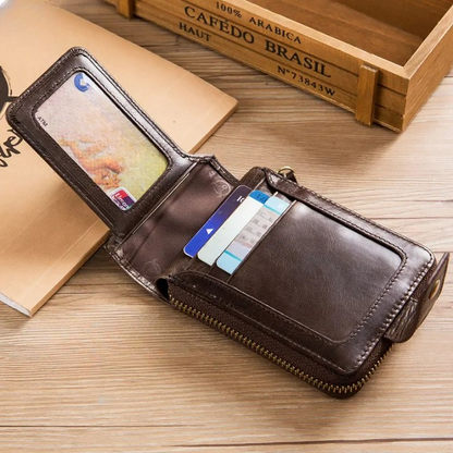 Portefeuille Homme en Cuir Véritable | BullCaptain Vintage