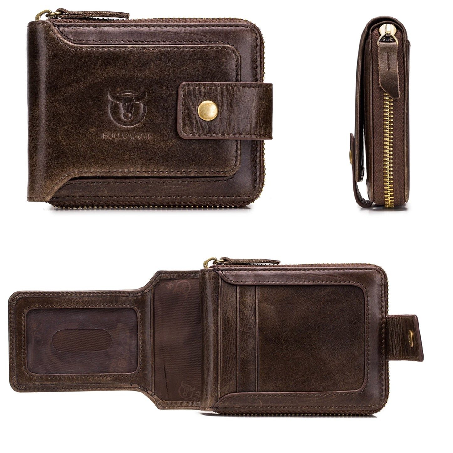 Portefeuille Homme en Cuir Véritable | BullCaptain Vintage