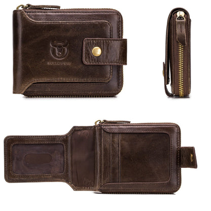 Portefeuille Homme en Cuir Véritable | BullCaptain Vintage