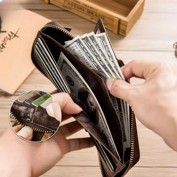 Portefeuille Homme en Cuir Véritable | BullCaptain Vintage