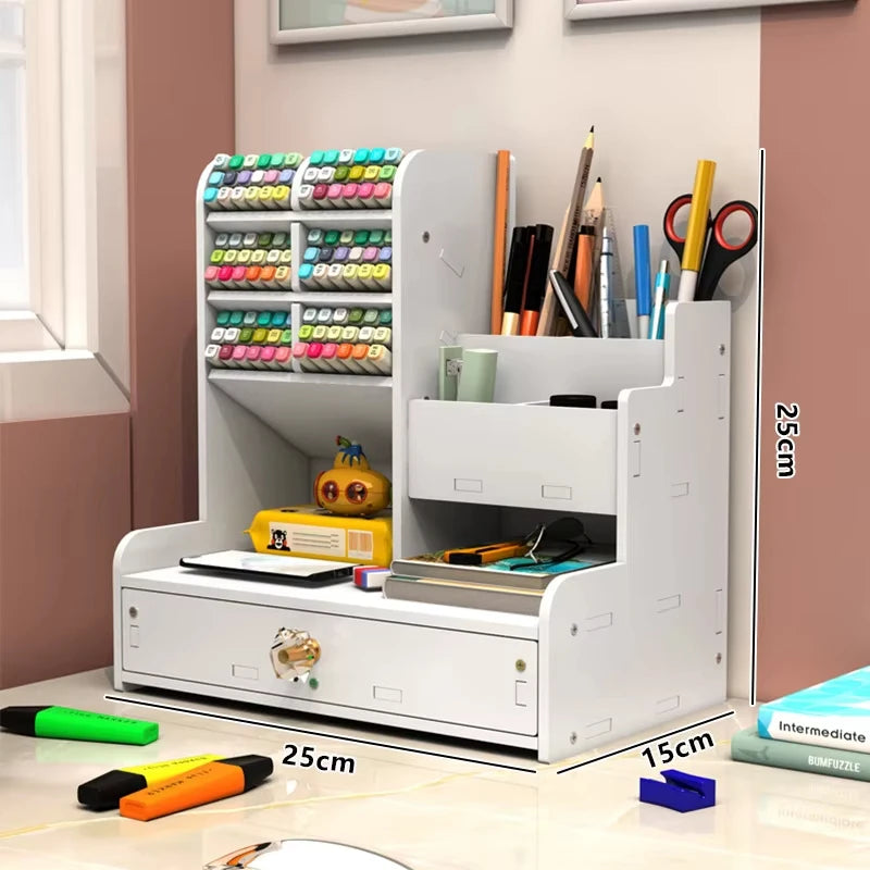 organisateur-de-bureau-avec-tiroir-blanc