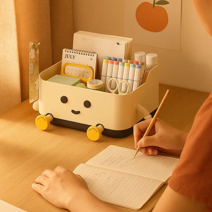 Organisateur de Bureau Ludique - Une Apparence Vivante et Expressive - Rayon de Sérénité