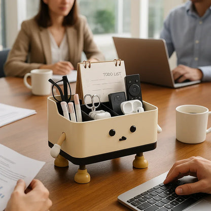 Organisateur de Bureau Ludique - Une Apparence Vivante et Expressive - Rayon de Sérénité