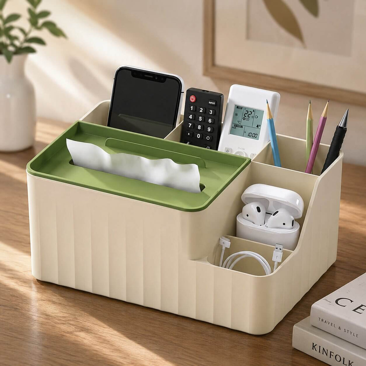 organisateur de bureau essentia vert
