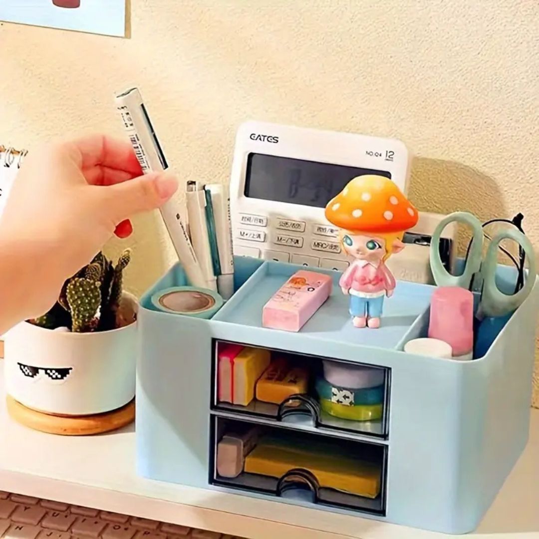organisateur-de-bureau-multifonction-bleu