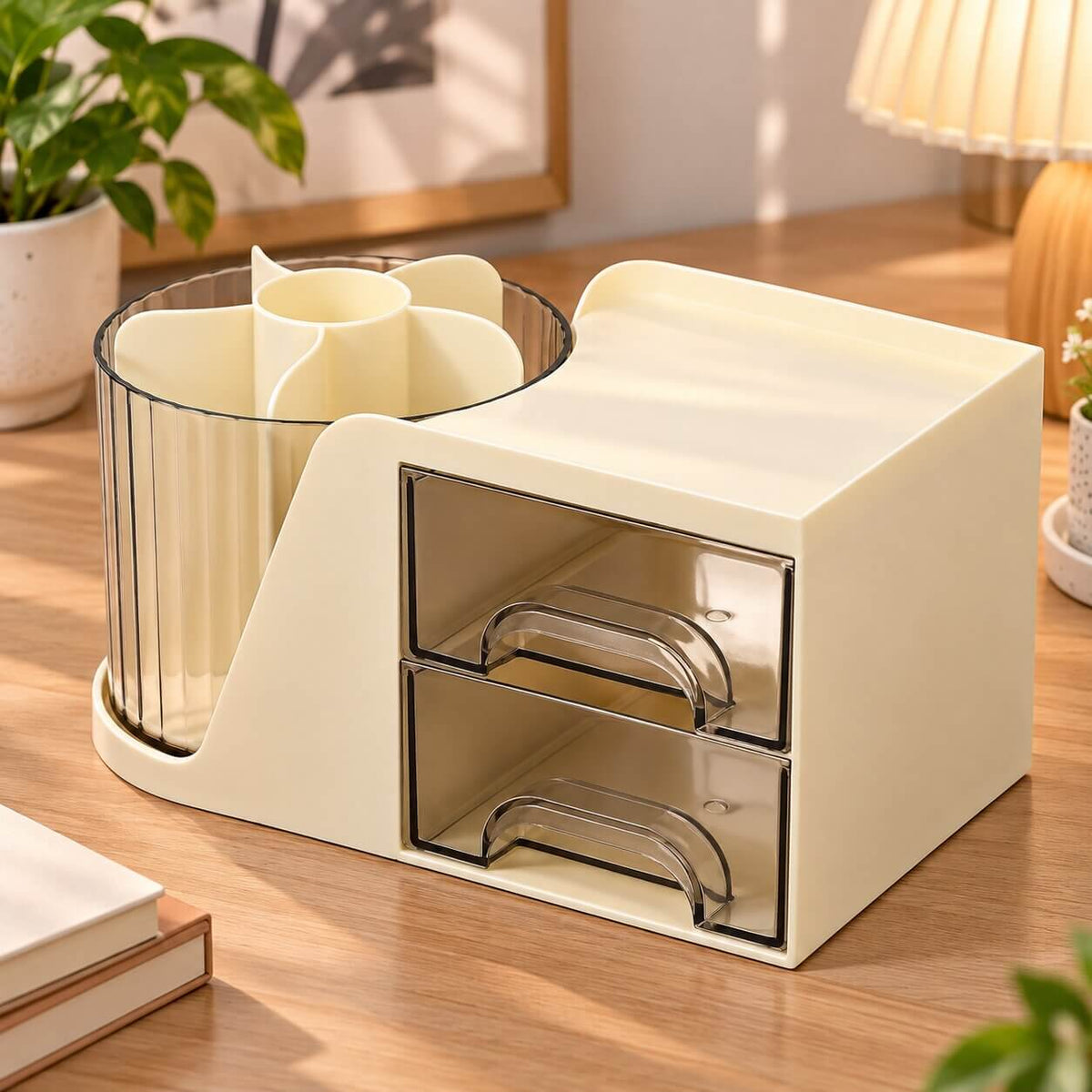 organisateur de bureau studyspin beige