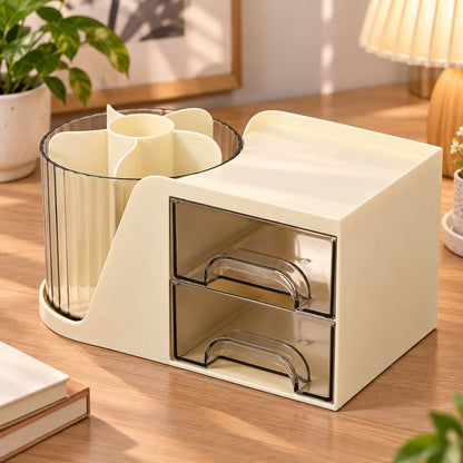 organisateur de bureau studyspin beige
