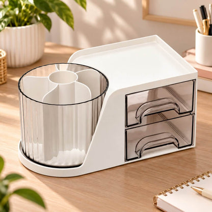 organisateur de bureau studyspin blanc
