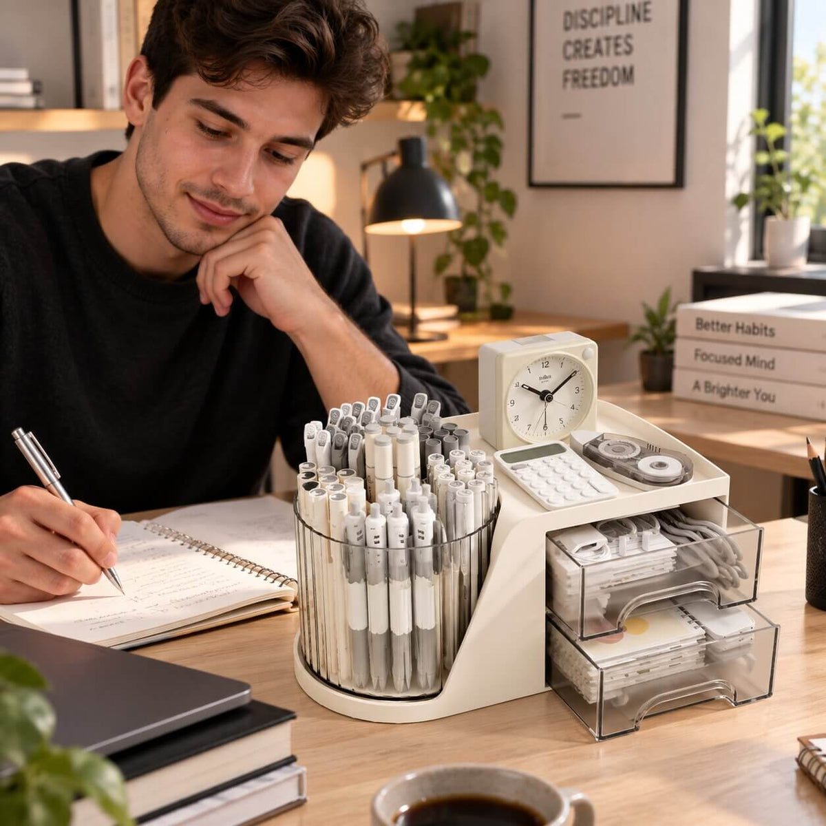 organisateur de bureau studyspin ingénieux