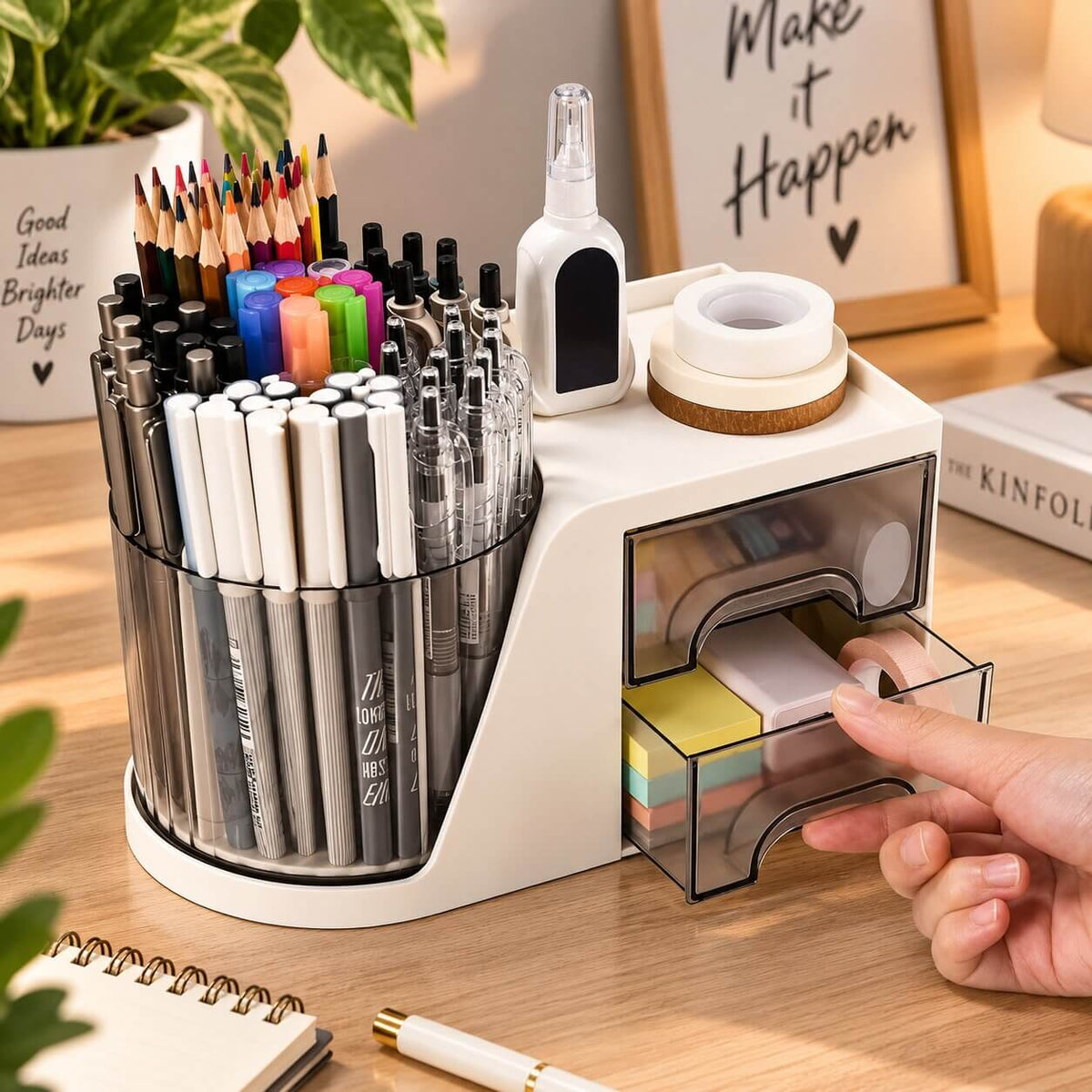 organisateur de bureau studyspin pratique
