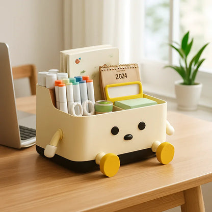 Organisateur de Bureau Ludique - Une Apparence Vivante et Expressive - Rayon de Sérénité