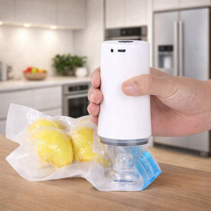 Kit de conservation alimentaire Freshy™ – 1 Pompe électrique, 2 boites alimentaires et des sacs sous vide
