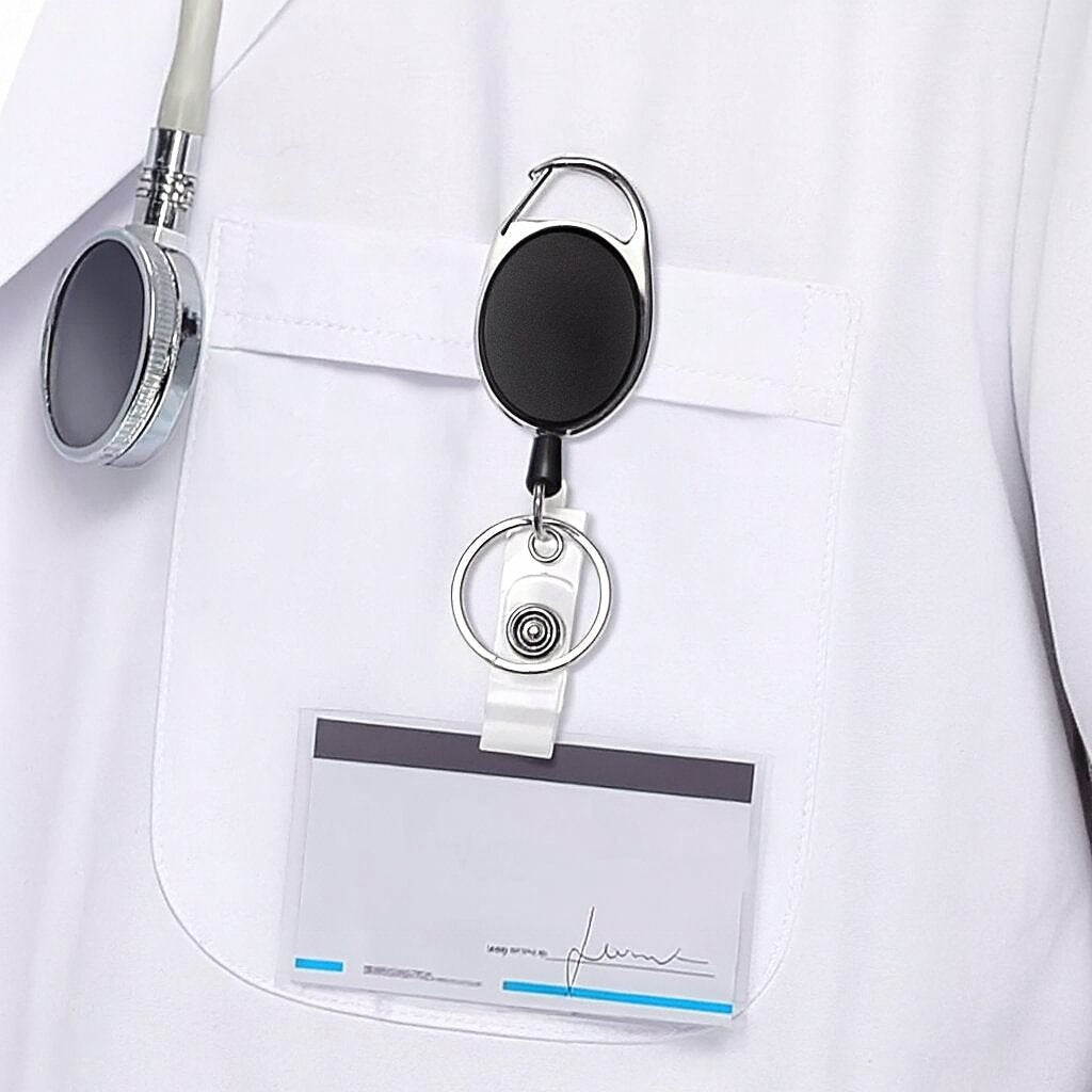 porte clé et badge retractable necessaire