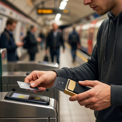 porte carte pour homme en boite d'alu accessible