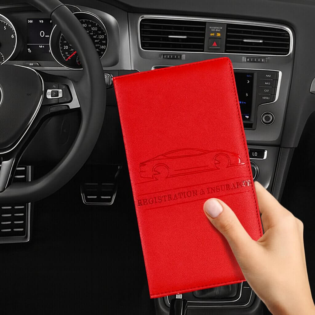 porte carte voiture efficace rouge