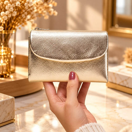 portefeuille court pour femme celiane en cuir véritable sublime