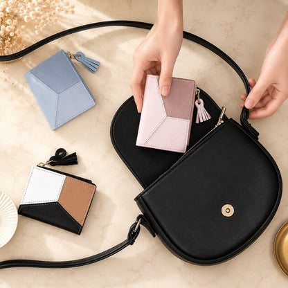 portefeuille femme format court trioline nomade