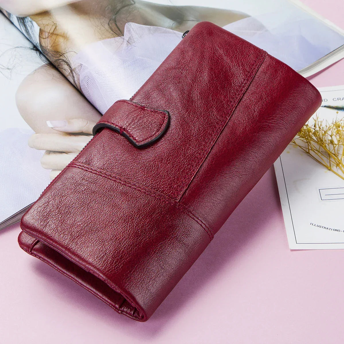 Portefeuille Femme en Cuir Véritable | Cléo™ - Rayon de Sérénité