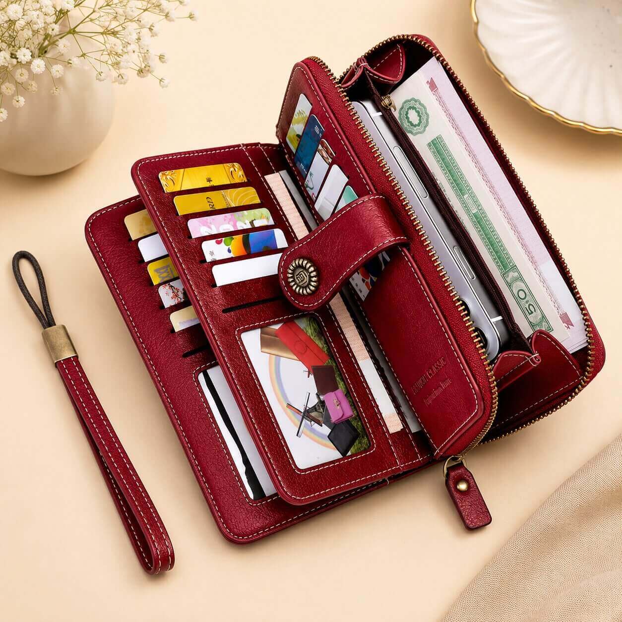 Portefeuille Femme Grande Capacité - Capucine™