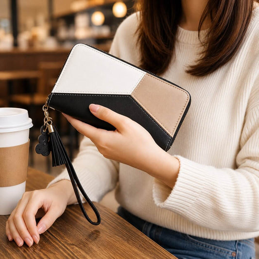 portefeuille femme long indispensable pratique