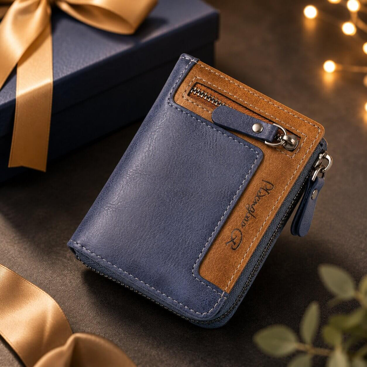 portefeuille pour homme actif parcours bleu