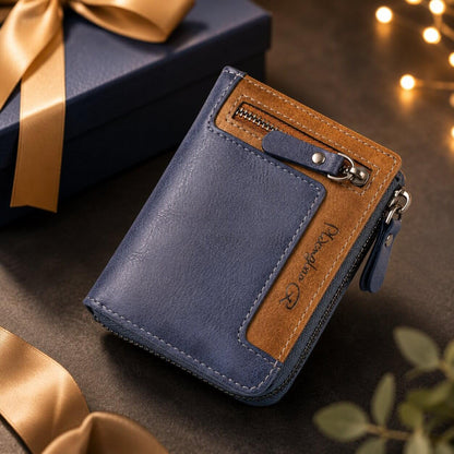 portefeuille pour homme actif parcours bleu