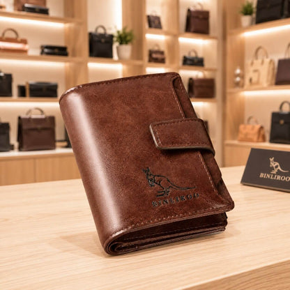 portefeuille homme en cuir bemawallet  café parfait