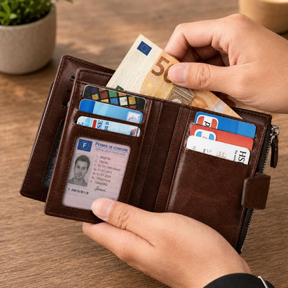 Portefeuille Homme à Bouton - BemaWallet™