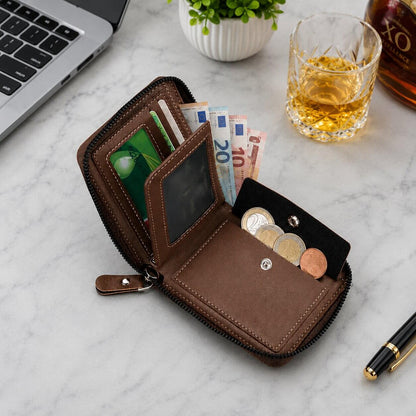 portefeuille homme en cuir gentis de bon qualité