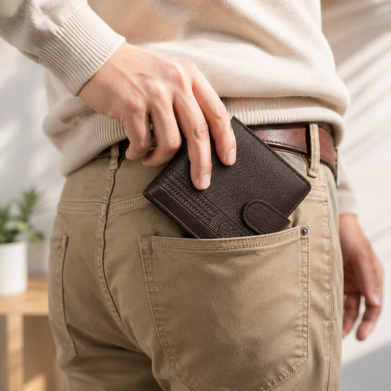 portefeuille homme en cuir kortéo fine et léger