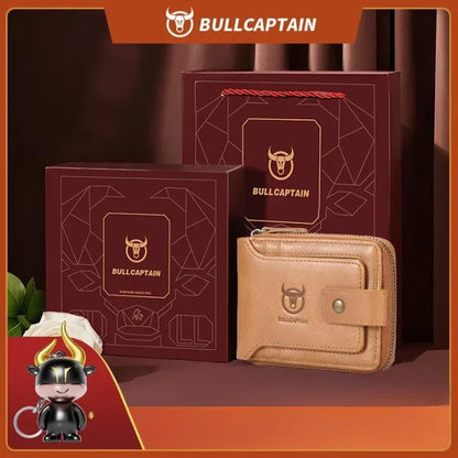 Portefeuille Homme en Cuir Véritable | BullCaptain Vintage - Rayon de Sérénité