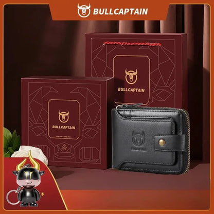 Portefeuille Homme en Cuir Véritable | BullCaptain Vintage - Rayon de Sérénité