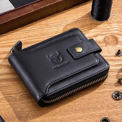 Portefeuille Homme en Cuir Véritable | BullCaptain Vintage - Rayon de Sérénité