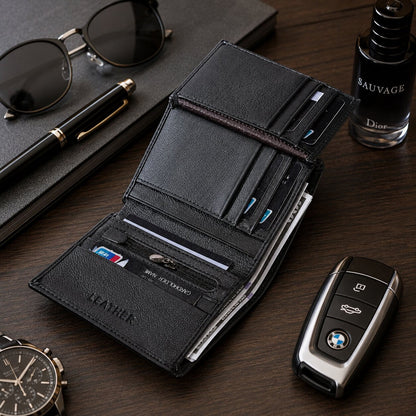 portefeuille homme en cuir veritable intemporel