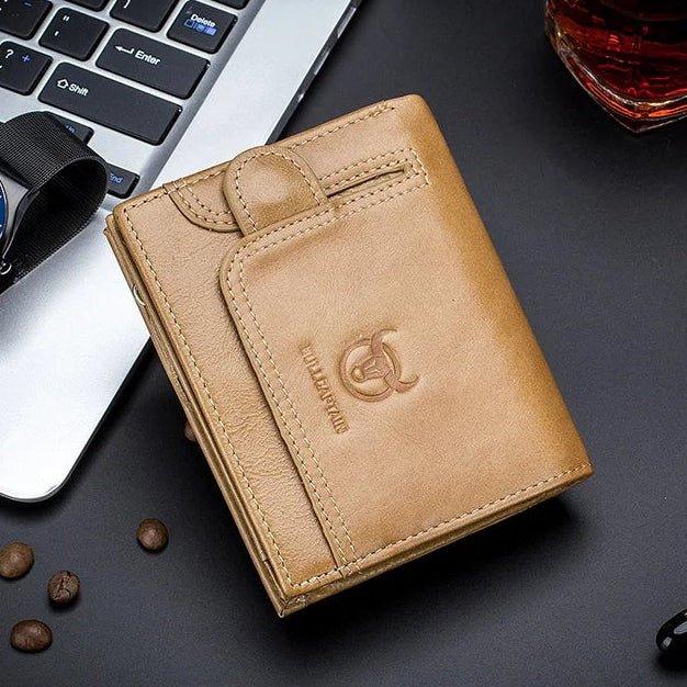 Portefeuille Homme en Cuir Véritable | BullCaptain Classique - Rayon de Sérénité
