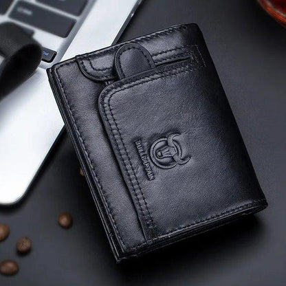 Portefeuille Homme en Cuir Véritable | BullCaptain Classique - Rayon de Sérénité