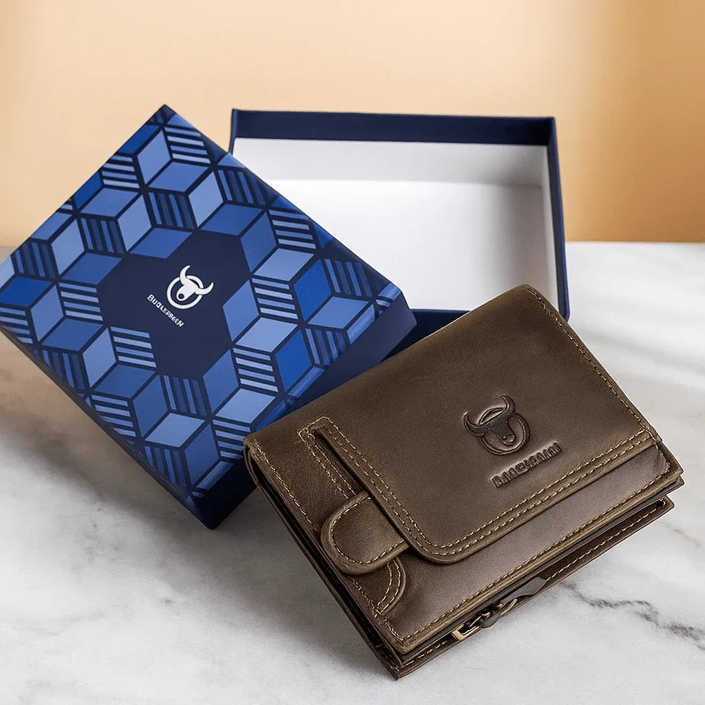 Portefeuille Homme en Cuir Véritable | BullCaptain Classique - Rayon de Sérénité