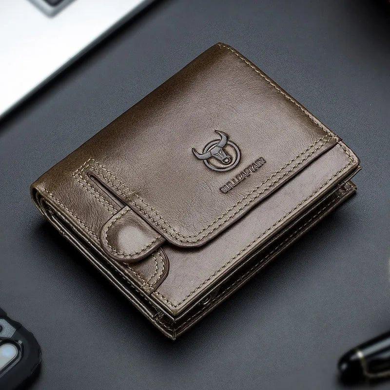 Portefeuille Homme en Cuir Véritable | BullCaptain Classique - Rayon de Sérénité