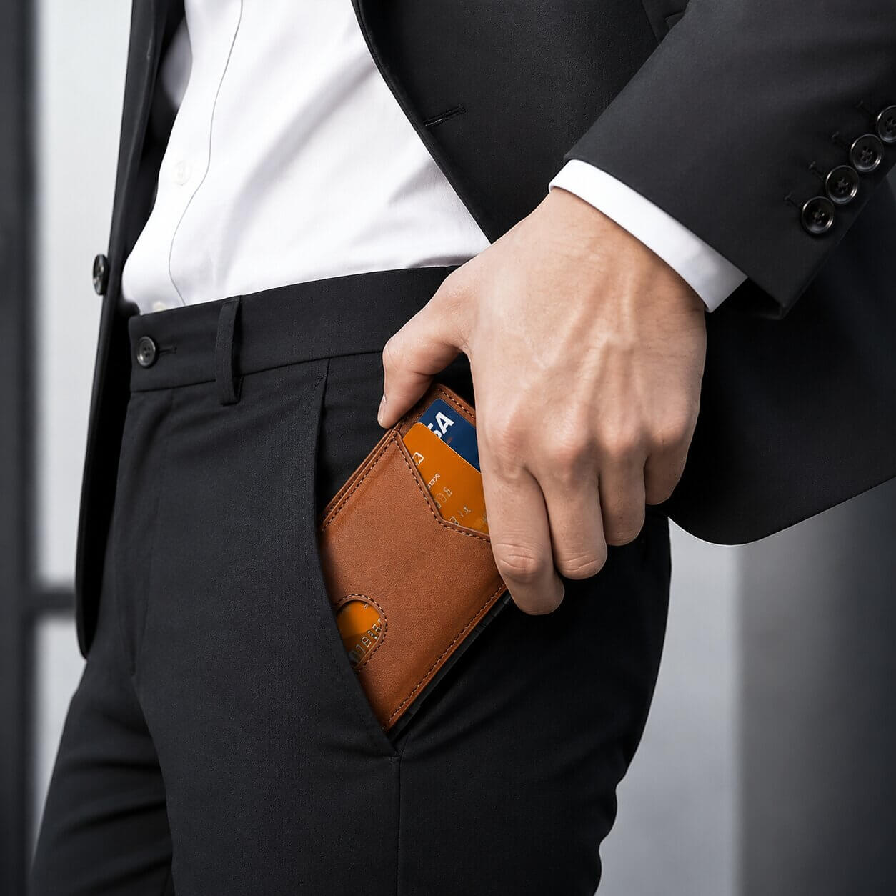 Portefeuille Homme, Porte Carte Éjectable Clapé – Cardeo™